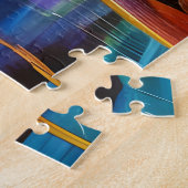 Puzzle Avenue des arbres feuilles d'automne (Côté)