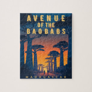 Puzzle Avenue des Baobabs Madagascar - Afrique rétro