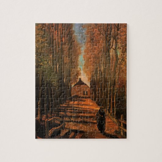 Puzzle Avenue des peupliers à l'automne par Vincent van G (Vertical)