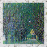 Puzzle Avenue In Schloss Kammer Park par Gustav Klimt<br><div class="desc">Avenue In Schloss Kammer Park (1912) de Gustav Klimt est une peinture de symbolisme d'art vintage de l'époque victorienne. Vue extérieure d'un château au bout d'une longue rue bordée d'arbres entourée de beaux jardins de printemps. Schloss Kammer est un château entouré par les eaux du lac Attersee dans la Haute...</div>