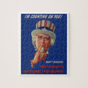 Puzzle Avertissement des années 1940 de l'oncle Sam