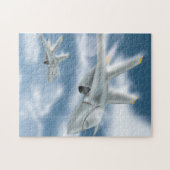 Puzzle Avion à réaction militaire (Horizontal)