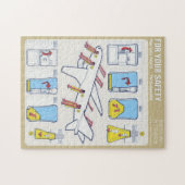 Puzzle avion carte de sécurité (Horizontal)