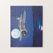 Puzzle Avion de chasse vintage (Vertical)