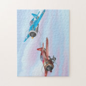 Puzzle Avion de combat de la Seconde Guerre mondiale (Vertical)