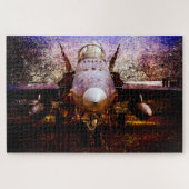 Puzzle Avion de combat militaire (Horizontal)