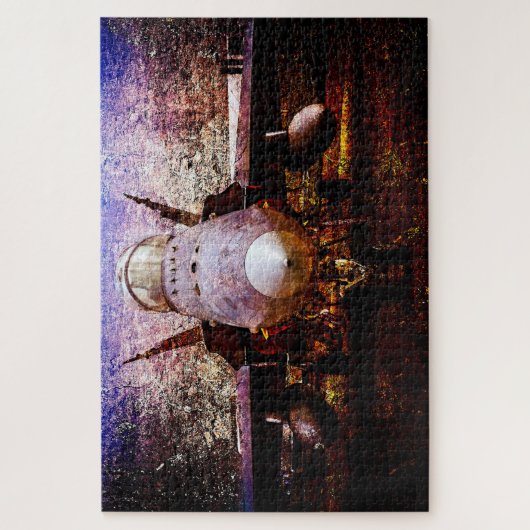 Puzzle Avion de combat militaire (Vertical)