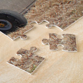 Puzzle Avion de tracteur aérien (jaune et bleu) (Côté)