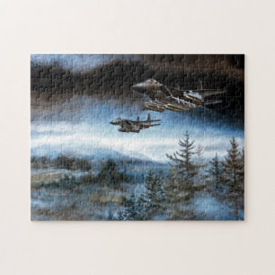 Puzzle Avion F-15E Eagle de l'US Air Force doté de missi