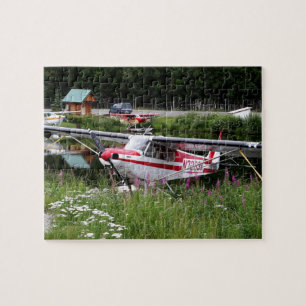 Puzzle Avion flottant parmi les fleurs, Alaska