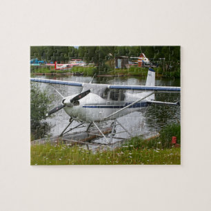 Puzzle Avion flotteur blanc, marine et gris, Alaska