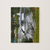 Puzzle Avion flotteur blanc, marine et gris, Alaska (Vertical)