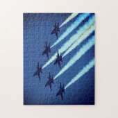 Puzzle Avions à réaction volant en formation Blue Angels (Vertical)