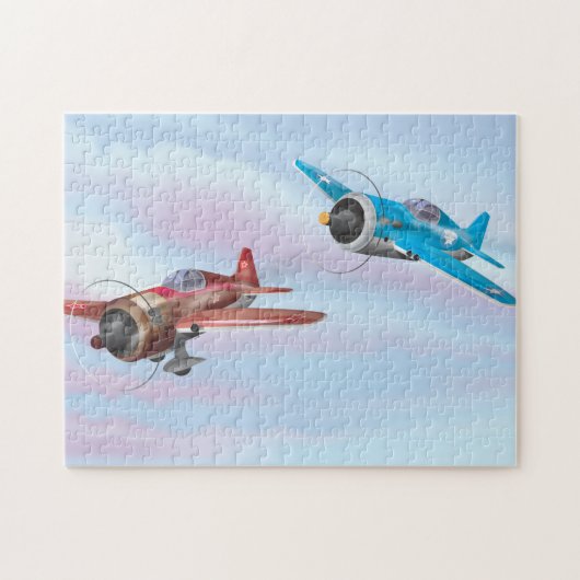 Puzzle Avions de chasse de la Seconde Guerre mondiale (Horizontal)