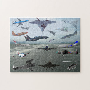 PUZZLE AVIONS SUR UN CIEL BLEU CAROLINA