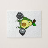 Puzzle Avocado à Fitness avec Barbell (Horizontal)