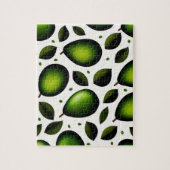Puzzle Avocado et Feuilles verts (Vertical)