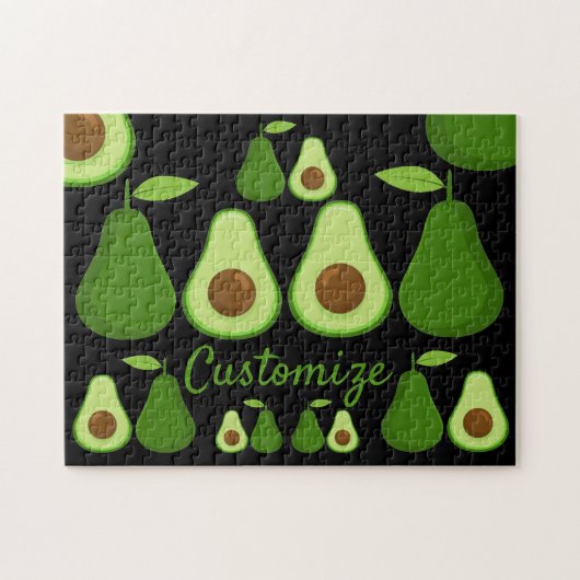 Puzzle Avocado Lover Design Thunder_Cove (Horizontal)