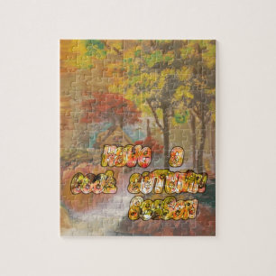 Puzzle Avoir une saison d'automne cool Impression d'art v