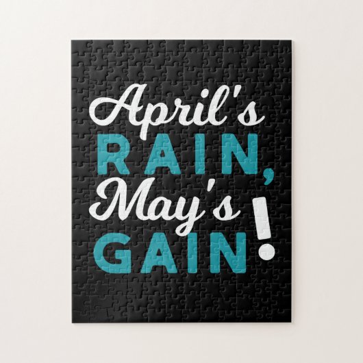 Puzzle Avril Douches mai fleurs citations inspirantes (Vertical)