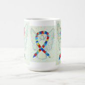 Puzzle Awareness Ribbon Angel Art Mok (Center)