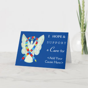 Puzzle Awareness Ribbon Angel Carte de voeux perso