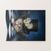 Puzzle Awesome Mad Hatter Teapot Chat Conception Whimsica (Horizontal)