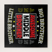 Puzzle Awesome Middle Brother - est grand et petit (Horizontal)