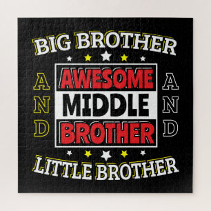 Puzzle Awesome Middle Brother - est grand et petit