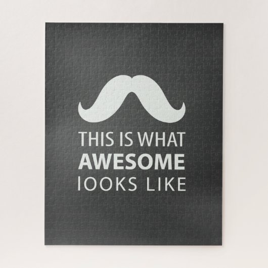 Puzzle Awesome Mustache (Vertical)