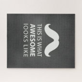 Puzzle Awesome Mustache (Horizontal)