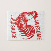 Puzzle Awesome Rooster de sauce drôle (Horizontal)