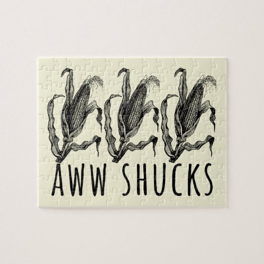 Puzzle Aww Shucks Corn Husk Funny Farm (Horizontal)