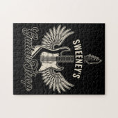 Puzzle AXE Electrique AJOUTER NOM Guitariste Guitare Bout (Horizontal)