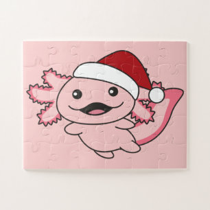 Puzzle Axolotl Joyeux Noël hiver Axolotl Jigsaw Puzz