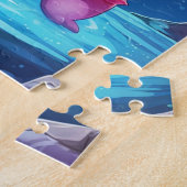 Puzzle Axolotl rose mou (Côté)