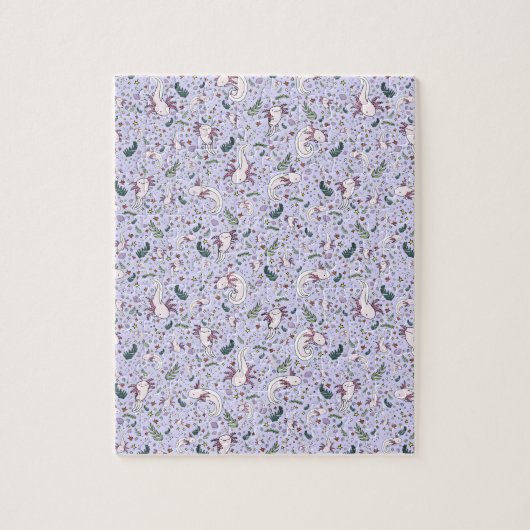 Puzzle Axolotls en violet (Vertical)