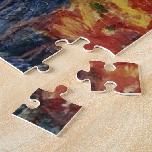 Puzzle Azalées rouges dans le Pot Monet Art (Côté)