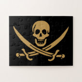 Puzzle Aztec Gold Crâne et cutlass Pirate Calico Jack (Horizontal)