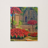 Puzzle Aztec Poinsettias #2 (Vertical)