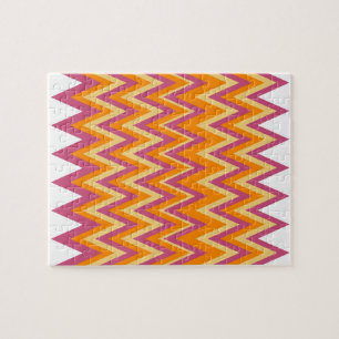 Puzzle Aztec Tribal ZigZag