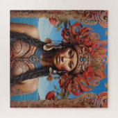 Puzzle Aztèque Abstrait Fusion Tribale Vibrant Art (Horizontal)