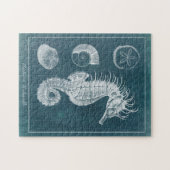 Puzzle Azure Seahorse Study I (Horizontal)
