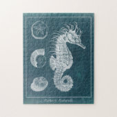 Puzzle Azure Seahorse Study I (Vertical)