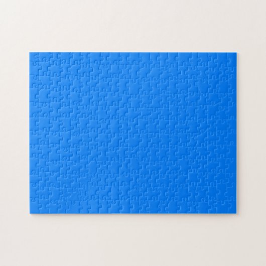 Puzzle Azure Solid Color Personnaliser It (Horizontal)