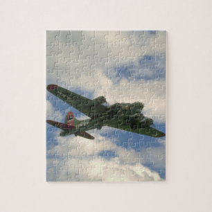 Puzzle B17, vue de ventre. (avion ; avions de b17_WWII
