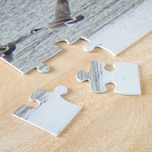 Puzzle B7 Oies canadiennes en vol (Côté)