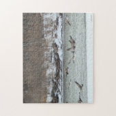 Puzzle B7 Oies canadiennes en vol (Vertical)