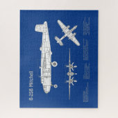 Puzzle B-25B Mitchell Doolittle - Plan d'avion ABD (Vertical)