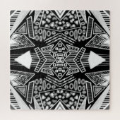 Puzzle B Et W Runway Motif Inspiré (Horizontal)